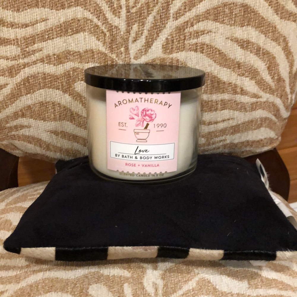 BBW 3-Wick Rose Vanilla Love